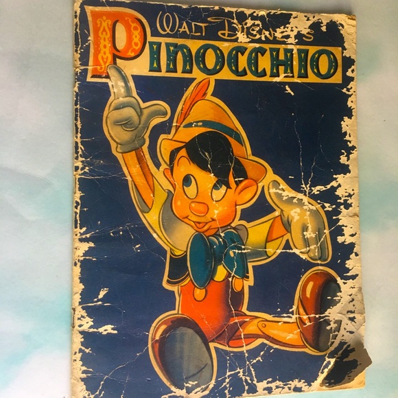 WALT DSNEY’S VINTAGE 1939 PINOCCHIO STORYBOOK - Picture 2 of 16